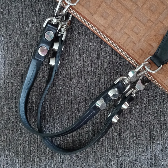 🖤RARE Longchamp🖤 - La Voyageuse Tan/Black Suede LGP Velours Vertical Tote - Picture 6 of 15